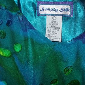 Simply Silk multi colored dress